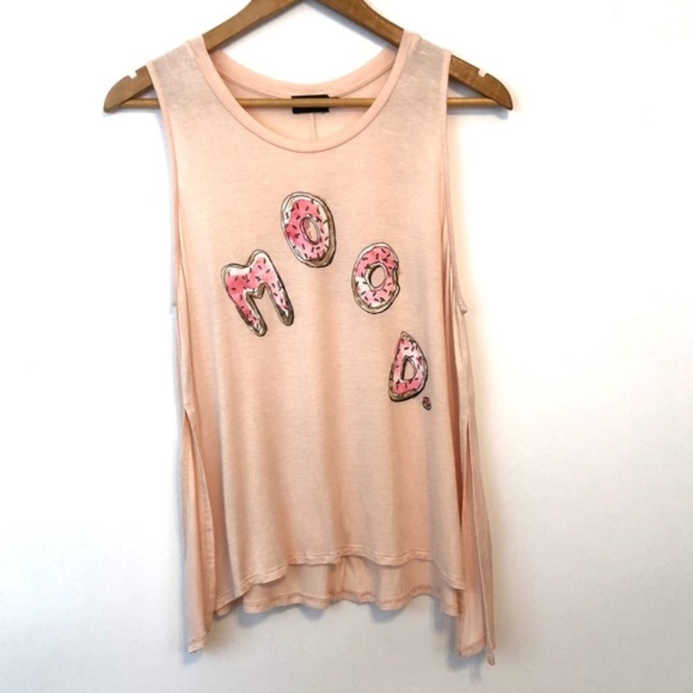 Pool House “Mood” Doughnut Sleeveless Tee Tank Top